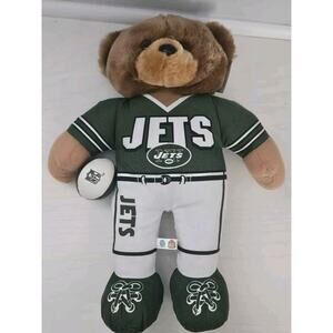 Vintage Rare‎ New York Jets NFL Good Stuff 90s Football Plush Bear Figure 15"